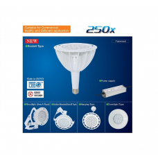 LED 74W(ersetzen 250W) /E40 Leuchtmittel für Hallenbeleuchtung, Made in Japan